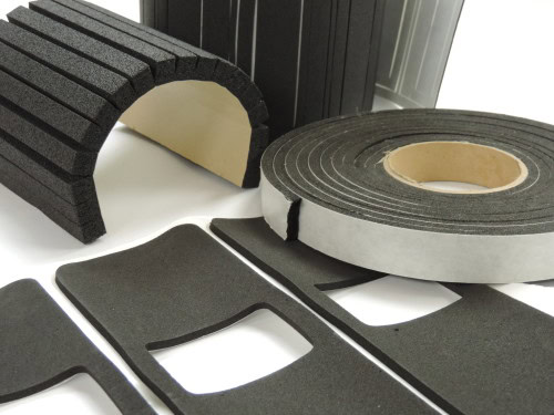 UL Listed Closed Cell Sponge Rubber with Adhesive