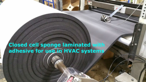 Closed Cell Sponge With Adhesive