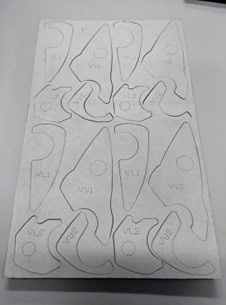 water jet cut mirror vibration gaskets made from PORON material