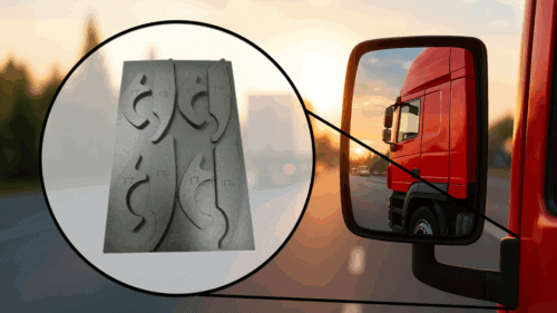 water jet cut mirror vibration gaskets made from PORON material